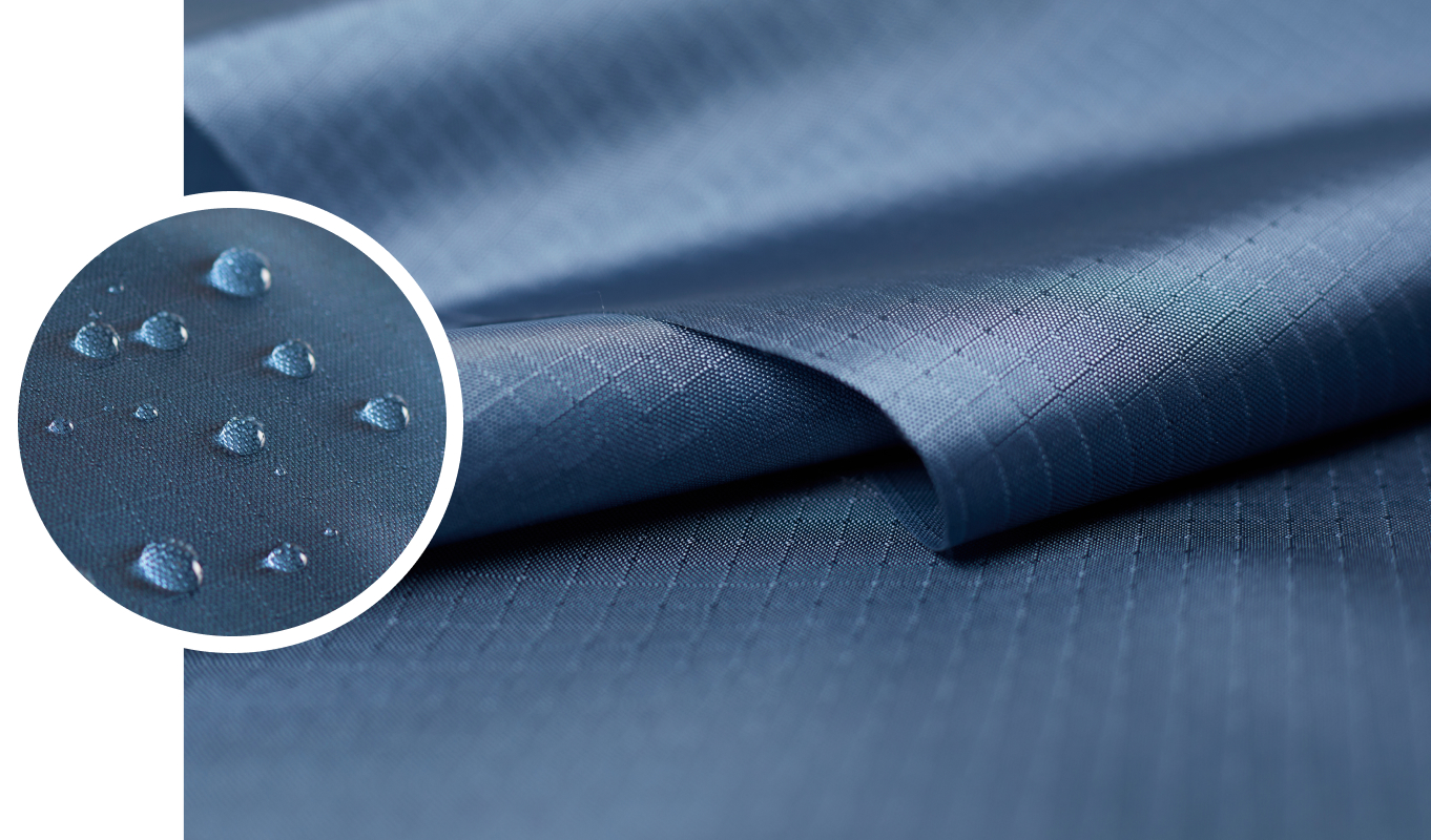 Gloss Ripstop Made from recycled ripstop nylon, this fabric can stand up to just about anything. It&rsquo;s our ready for adventure fabric.

